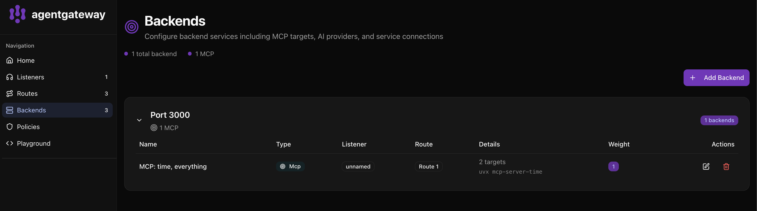 MCP Federation Backends